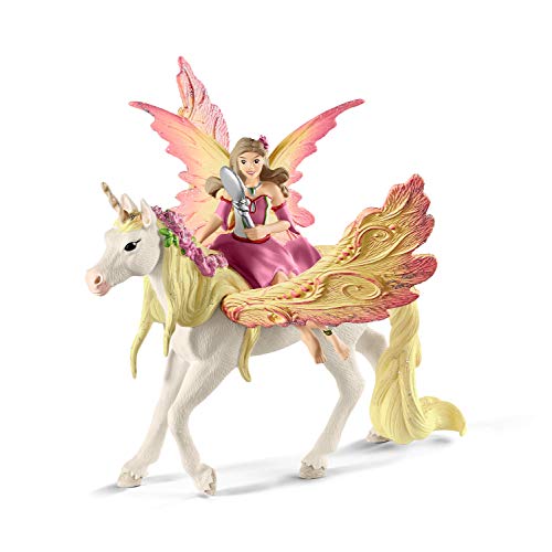 schleich BAYALA 70568 Fee Feya und Einhorn Pegasus Spielset, Magisches Fantasie Einhorn mit Flügel und Fee - Einhorn Spielzeug, Figuren Set für Kinder ab 5 Jahren von SCHLEICH