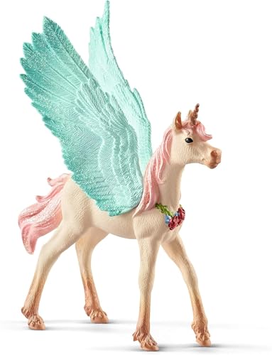 schleich 70575 Schmuckeinhorn-Pegasus, Fohlen, für Kinder ab 5-12 Jahren, BAYALA - Spielfigur, Nicht zutreffend, Weiß von SCHLEICH