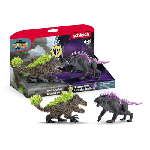 Figuren Duo Lynx of Darkness vs Stone Crusher, SCHLEICH 70827 Eldrador Creatures, ab 6 Jahren von SCHLEICH