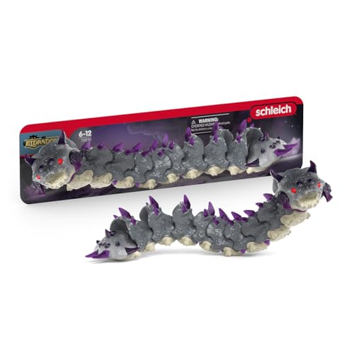 schleich ELDRADOR CREATURES | Schattenwurm 70830 | ELDRADOR schleich Monster Spielfigur mit beweglichem Körper | ideales Geschenk für Mädchen und Jungen | Spielzeug ab 7 Jahren | 5 x 26 x 4 cm von SCHLEICH