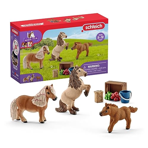 Schleich - Mini -Shetlands Familie - 41432 - Pferdesclub -Reichweite von SCHLEICH