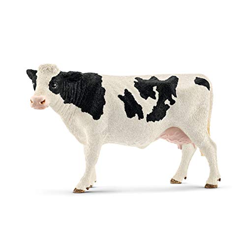 schleich 13797 Kuh Schwarzbunt, ab 3 Jahren, FARM WORLD - Spielfigur, 13 x 6 x 8 cm von SCHLEICH