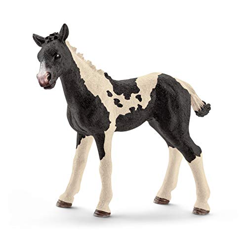 schleich 13803 Pinto Fohlen, für Kinder ab 3+ Jahren, FARM WORLD - Spielfigur von SCHLEICH