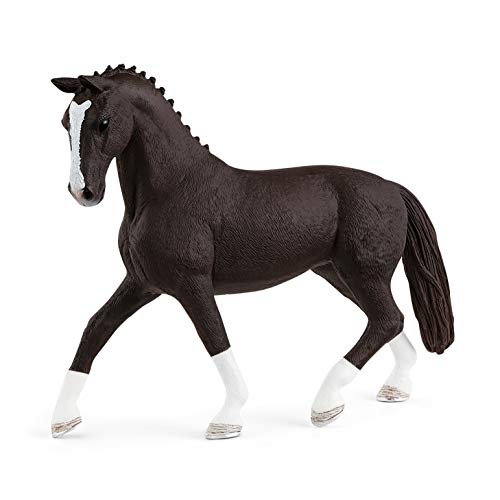 schleich 13927 Hannoveraner Stute, Rappe, ab 5 Jahren, HORSE CLUB - Spielfigur, 14 x 3 x 11 cm von SCHLEICH