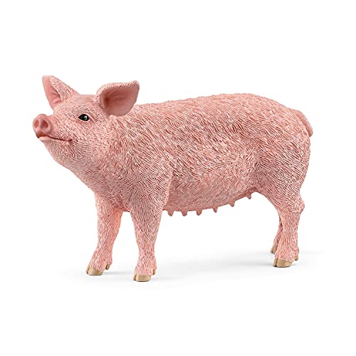 schleich FARM WORLD | Schwein 13933 | schleich Bauernhof Spielfigur | detailgetreue Tierfiguren | tolles Geschenk für Jungen und Mädchen | Bauernhof Spielzeug ab 3 Jahre | 10 x 3 x 6 cm von SCHLEICH