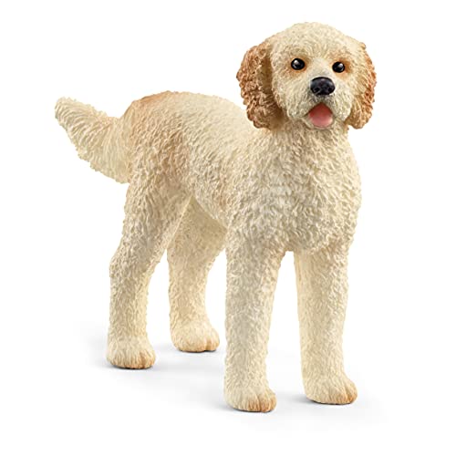 schleich FARM WORLD | Goldendoodle 13919 | schleich Bauernhof Spielfigur | detailgetreue Tierfiguren | tolles Geschenk für Jungen und Mädchen | Bauernhof Spielzeug ab 3 Jahre | 8 x 2 x 5 cm von SCHLEICH