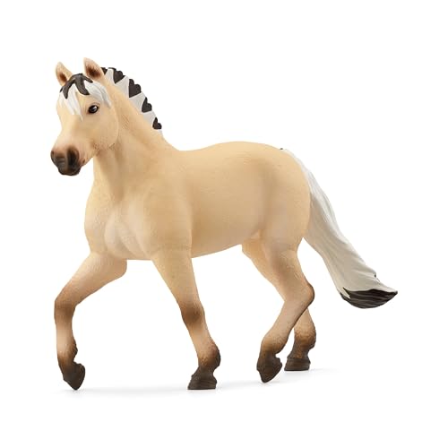 schleich 13980 Fjord Pferd Stute, ab 5 Jahren, HORSE CLUB - Spielfigur, 4 x 14 x 10 cm, Cream von SCHLEICH