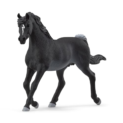 schleich 13981 Araber Hengst, ab 5 Jahren, HORSE CLUB - Spielfigur, 5 x 15 x 10 cm, Schwarz von SCHLEICH