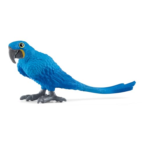 schleich 14859 Hyazinth Ara, ab 3 Jahren, WILD LIFE - Spielfigur, 2 x 8 x 4 cm, Blau von SCHLEICH