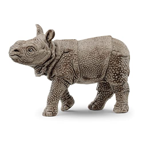 schleich 14860 Panzernashorn Baby, ab 3 Jahren, WILD LIFE - Spielfigur, 7 x 2 x 5 cm von SCHLEICH