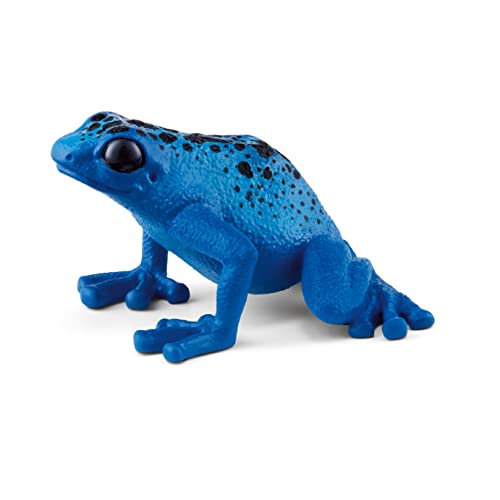 schleich 14864 blauer Pfeilgiftfrosch, für Kinder ab 3+ Jahren, WILD LIFE - Spielfigur von SCHLEICH