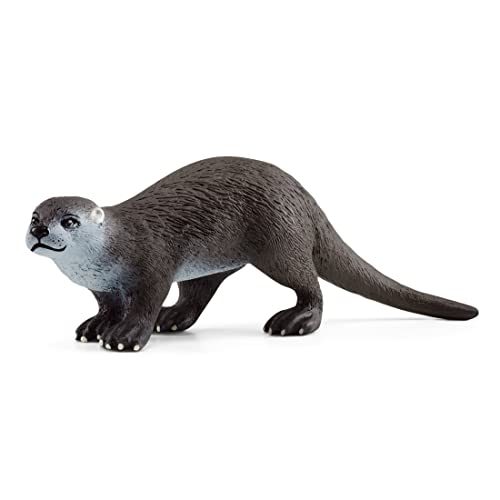 schleich 14865 Fischotter, für Kinder ab 3+ Jahren, WILD LIFE - Spielfigur von SCHLEICH