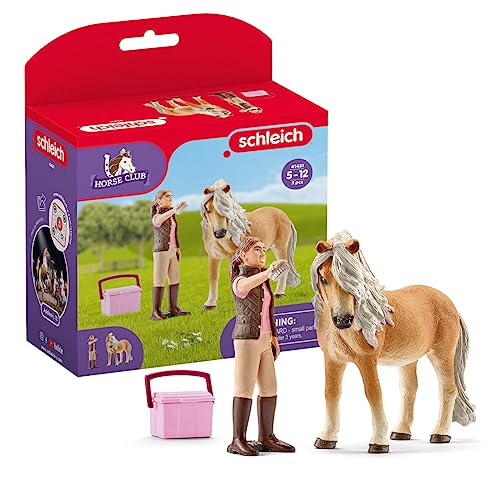 schleich 41431 Pferdepflegerin mit Island Pony Stute, ab 5 Jahren, HORSE CLUB - Spielset, 3 Teile, exklusiv bei Amazon von SCHLEICH