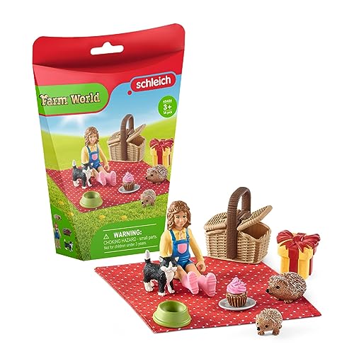 schleich 42426 Geburtstagspicknick, für Kinder ab 3+ Jahren, FARM WORLD - Spielset von SCHLEICH