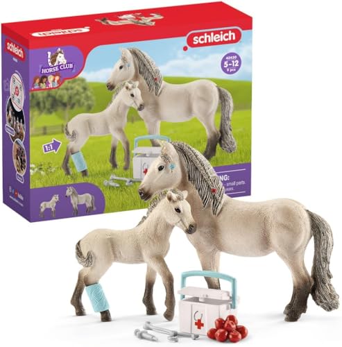 schleich 42430 HORSE CLUB Hannahs Erste-Hilfe-Set, ab 5 Jahren, HORSE CLUB - Spielset, 19 x 6 x 15 cm von SCHLEICH