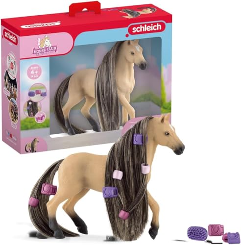 schleich HORSE CLUB 42580 Sofia's Beauties Andalusierstuten Pferde-Beauty Set mit Bürste - Pony Pferd mit Mähne zum Haarstyling mit Zubehör, Pferde Spielzeug ab 5 Jahren von SCHLEICH