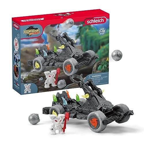 schleich 42618 Katapult mit Mini Creature, für Kinder ab 7-12 Jahren, ELDRADOR CREATURES - Sammelfigur von SCHLEICH