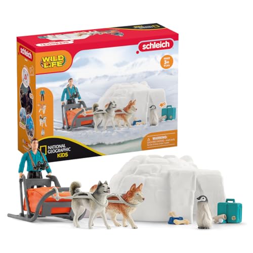 schleich 42624 Antarktis Expedition Nat Geo, für Kinder ab 3+ Jahren, WILD LIFE - Spielset von SCHLEICH