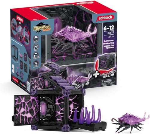 schleich 42675 BattleCave Schattenassel, ab 7 Jahren, ELDRADOR CREATURES - Spielset, 34 Teile von SCHLEICH