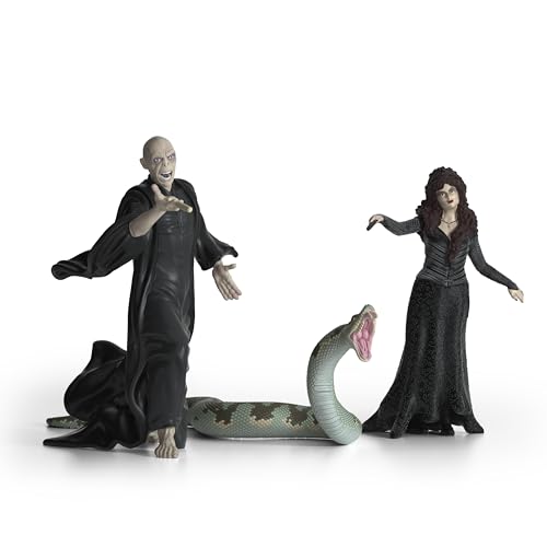 schleich 42684 Lord Voldemort, Nagini & Bellatrix Lestrange, ab 6 Jahren, HARRY POTTER - Spielfigur, 21 x 16 x 18 cm von SCHLEICH