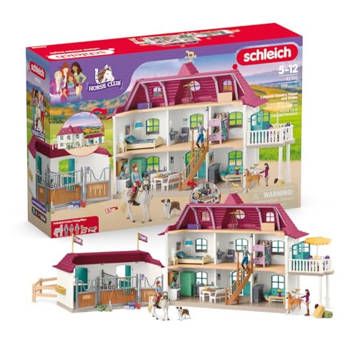 schleich 42706 Lakeside Pferdehof, ab 5 Jahren, HORSE CLUB - Spielset, 179 Teile von SCHLEICH