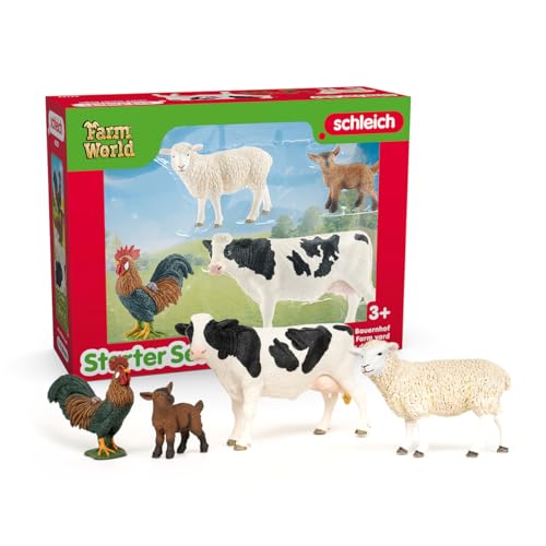 schleich 42729 Farm World "Bauernhof" Starter-Set, ab 3 Jahren, FARM WORLD - Spielfigur, 8 x 25 x 19 cm von SCHLEICH