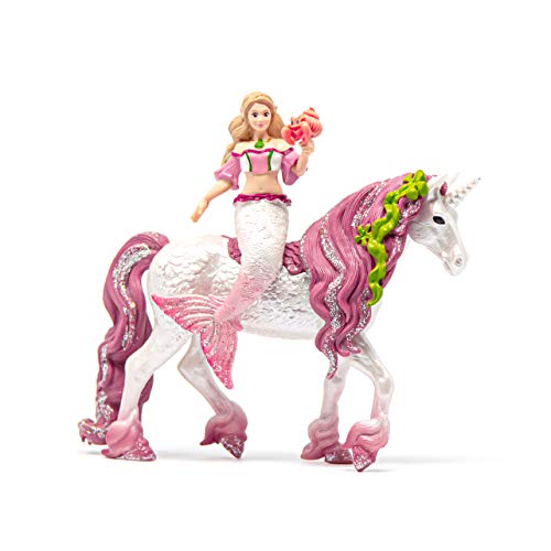 schleich BAYALA 70593 Meerjungfrau Feya und Unterwasser Einhorn - 3-Teiliges Spielset - Glitzer Nixe und Einhorn - Bewegliche Figuren mit Zubehör - Figuren Einhorn Spielzeug ab 5 Jahren von SCHLEICH