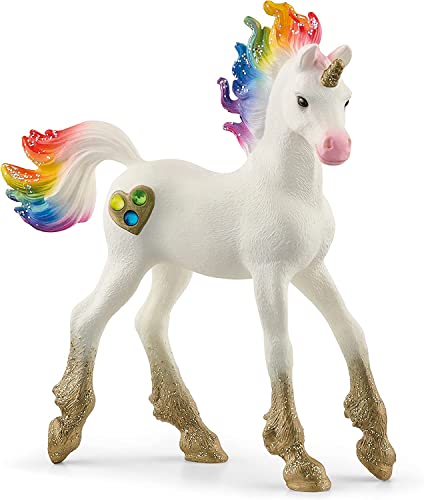 schleich 70727 Regenbogeneinhorn, Fohlen, für Kinder ab 5-12 Jahren, BAYALA - Spielfigur von SCHLEICH