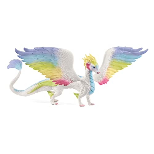 schleich 70728 Regenbogendrache, ab 5 Jahren, BAYALA - Spielfigur, 34 x 23 x 11 cm, Neue Version von SCHLEICH