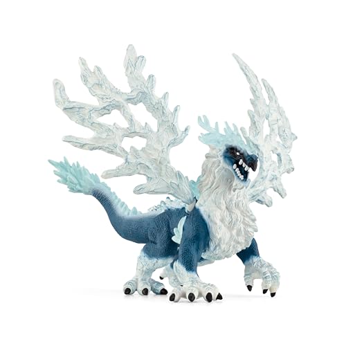 schleich 70790 Eisdrache, ab 7 Jahren, ELDRADOR CREATURES - Spielfigur, 19 x 22 x 13 cm, Weiss/Opulenter Garten von SCHLEICH