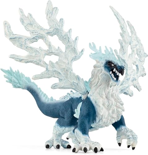 schleich 70790 Eisdrache, ab 7 Jahren, ELDRADOR CREATURES - Spielfigur, 19 x 22 x 13 cm, Weiss/Opulenter Garten von SCHLEICH