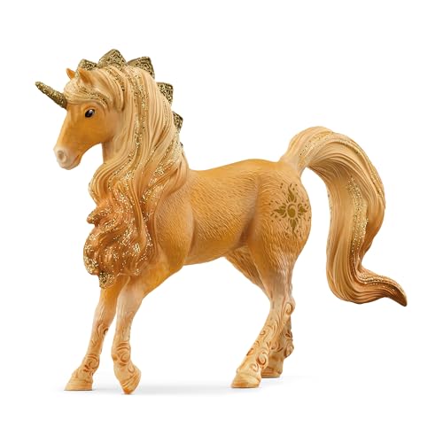 schleich 70822 Apollon Einhorn Hengst, ab 5 Jahren, BAYALA - Spielfigur, 4 x 16 x 12 cm, Golden Brown von SCHLEICH