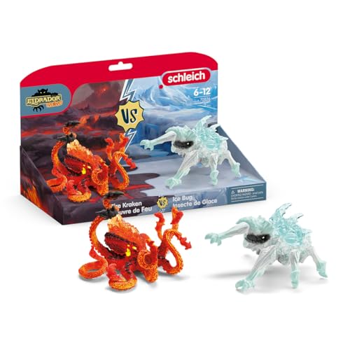 schleich 70826 Eiskäfer vs. Feuerkrake, ab 7 Jahren, ELDRADOR CREATURES - Spielfigur, 31 x 16 x 18 cm von SCHLEICH