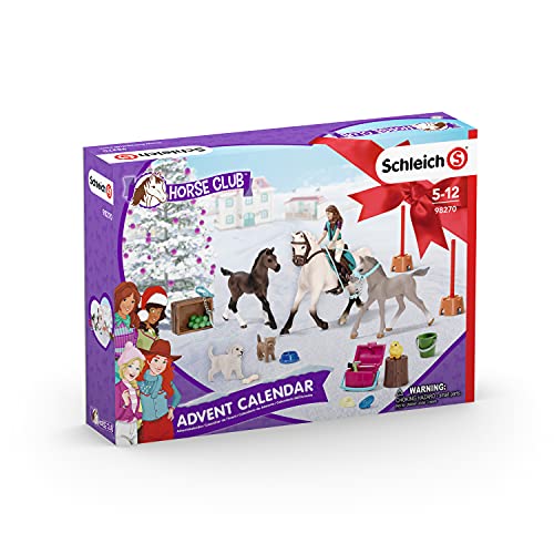 schleich 98270 HORSE CLUB Adventskalender 2021, für Kinder ab 5 Jahren, HORSE CLUB - Spielset von SCHLEICH