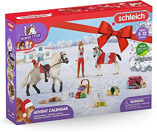 schleich 98642 Adventskalender Horse Club 2022, für Kinder ab 5 Jahren, für Pferde-Fans mit einer menschlichen Spielfiguren, Pferden und einer Menge Zubehör schleich 98642 Adventskalender Horse Club 2022, für Kinder ab 5 Jahren, für Pferde-Fans mit einer menschlichen Spielfiguren, Pferden und einer Menge Zubehör von SCHLEICH