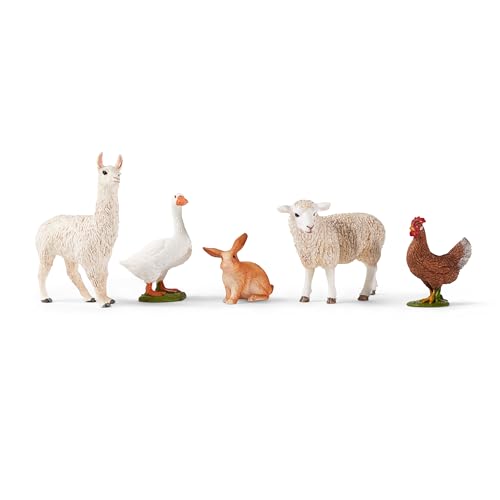 SCHLEICH Farm World | Bauernhof Tiere Set 77536 mit Kaninchen, Gans, Huhn, Schaf und Lama | Bauernhof Spielzeug ab 3 Jahre | detailliertes Spielset bestehend aus 5 Teilen | exklusiv bei Amazon SCHLEICH Farm World | Bauernhof Tiere Set 77536 mit Kaninchen, Gans, Huhn, Schaf und Lama | Bauernhof Spielzeug ab 3 Jahre | detailliertes Spielset bestehend aus 5 Teilen | exklusiv bei Amazon von SCHLEICH