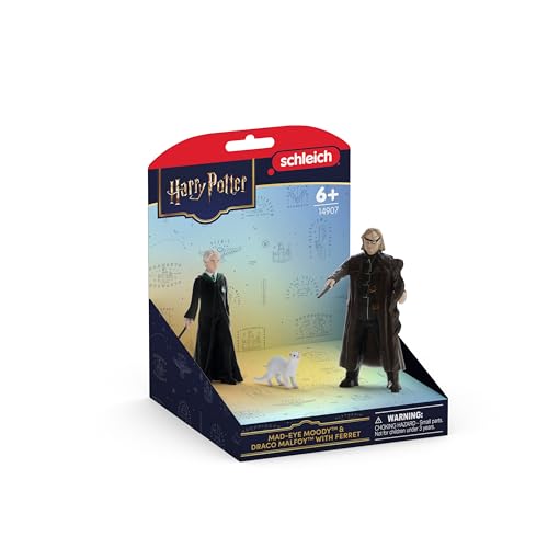 schleich Harry Potter | Mad-Eye Moody & Draco Malfoy mit Frettchen 14907 | 2 bewegliche Figuren & Tierfigur | Sammelfiguren & Geschenk für Kinder & Sammler | Spielfiguren ab 6 Jahren | 3 Teile schleich Harry Potter | Mad-Eye Moody & Draco Malfoy mit Frettchen 14907 | 2 bewegliche Figuren & Tierfigur | Sammelfiguren & Geschenk für Kinder & Sammler | Spielfiguren ab 6 Jahren | 3 Teile von SCHLEICH