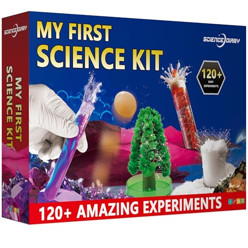 SCIENCE DIARY Meine Ersten 120+ Experimente für Kinder ab 8 10 - Geschenk Junge 8 9 10 11 12 Jahre, Experimentierkasten und Chemiebaukasten, STEM Spielzeug Coole Jungen Mädchen von SCIENCE DIARY