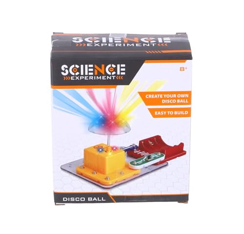 SCIENCE EXPERIMENT 370-2780 Elektrobaukasten Disco Ball, Discolicht zum Selbermachen, batteriebetrieben, Experimentierkasten mit elektronischen Modulen, Lernspielzeug geeignet für Kinder ab 8 Jahren von SCIENCE EXPERIMENT