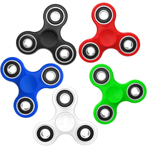 SCIONE Fidget Spinner 5er Set Ostern Geschenke für Kinder/Erwachsene Sensorische Fidget Toys Weihnachten Set Spielzeug Zappeln Hand Spinner Finger Lager Finger Tri-Spinner Toy von SCIONE