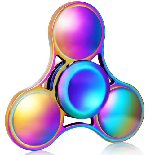 SCIONE Fidget Spinner Metall Edelstahl Lager 3-5 Min Hochgeschwindigkeit Stressabbau Spinner Graduierung Geschenke ADHD Anti Angst Spielzeug für Erwachsene Kinder Autismus Fidget Toy von SCIONE