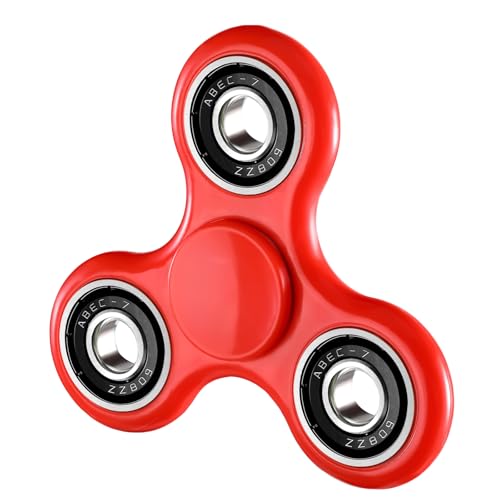 SCIONE Fidget Spinner Metall Hand Spinner Finger Toys Anti Stress Angst ADHD Relief Fidgets Spielzeug Geschenke für Kinder L-Hell Pink von SCIONE