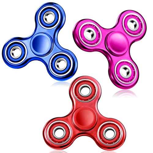 SCIONE 3Stück Fidget Spinner Sensorisches Hand Zappelspielzeug, Angst Stress Relief Geburtstag Geschenke für Kinder Jungen Erwachsene Mädchen von SCIONE