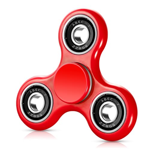 SCIONE Fidget Spinner Sensory Hand Fidget Spielzeug,Angst Stress Relief Party Geschenke für Kinder und Erwachsene Goodie Bag Stuffers (Rot) von SCIONE