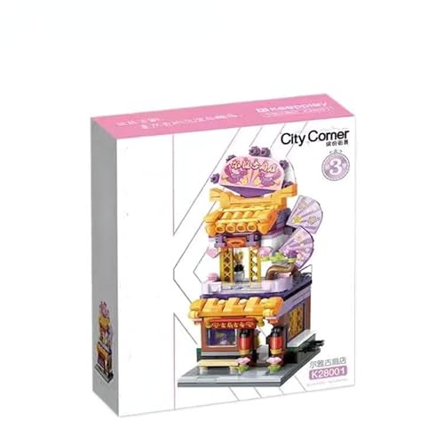 SCTCACR Keeppley Blocks Kinder Gebäude Spielzeug Mädchen Puzzle Stadt Straße Ecke Home Decor Geschenk K22001 K22002 K22003 K22004 K22005 (with original Box,K28001) von SCTCACR