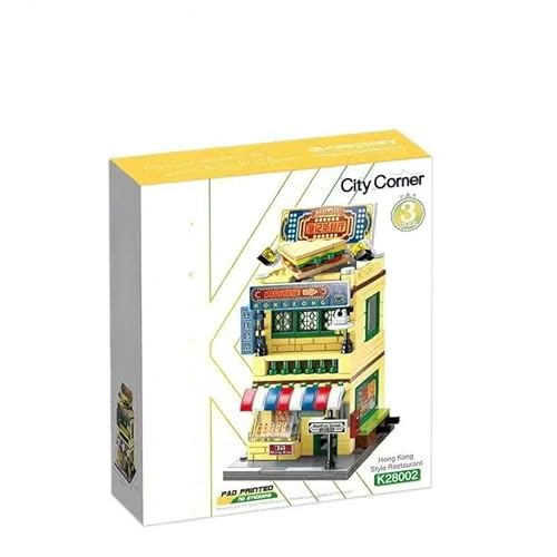 SCTCACR Keeppley Blocks Kinder Gebäude Spielzeug Mädchen Puzzle Stadt Straße Ecke Home Decor Geschenk K22001 K22002 K22003 K22004 K22005 (with original Box,K28002) von SCTCACR