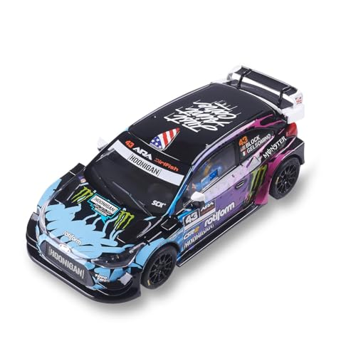 SCX Rennfahrzeug Advance - Slotcar, Maßstab 1:32 (Hyundai i-20 WRC - Block) von SCX