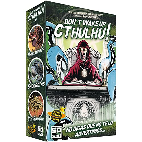 SD GAMES Don't Wake Up Cthulhu! Brettspiel mit Karten für 3 bis 6 Spieler, empfohlen ab 10 Jahren von SD Games