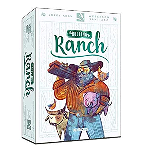 TCGFACTORY Rolling Ranch, TCGROLRAN001 - Roll&Write Brettspiel in Spanisch und Englisch - Für 2 bis 20 Spieler - Ab 14 Jahren - Ranch-Thema - Holz-Material von SD Games