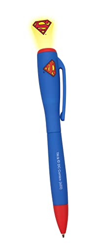 SD Toys Superman Kugelschreiber mit Leuchtfunktion Logo von SD TOYS